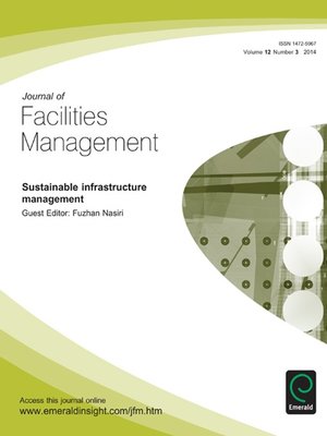 cover image of Journal of Facilities Management, Volume 12, Issue 3